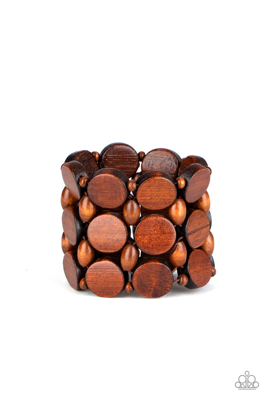 Paparazzi Cruising Coronado Brown Bracelets. #P9SE-BNXX-155XX. Get Free Shipping. 