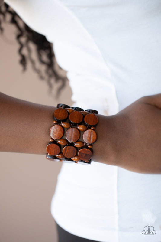 Cruising Coronado Brown Bracelet Paparazzi Accessories. Subscribe & Save. #P9SE-BNXX-155XX. 