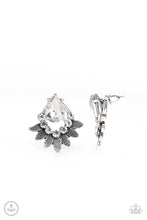 Load image into Gallery viewer, Crystal Canopy - White Earring Paparazzi Accessories Jacket Style Earring
