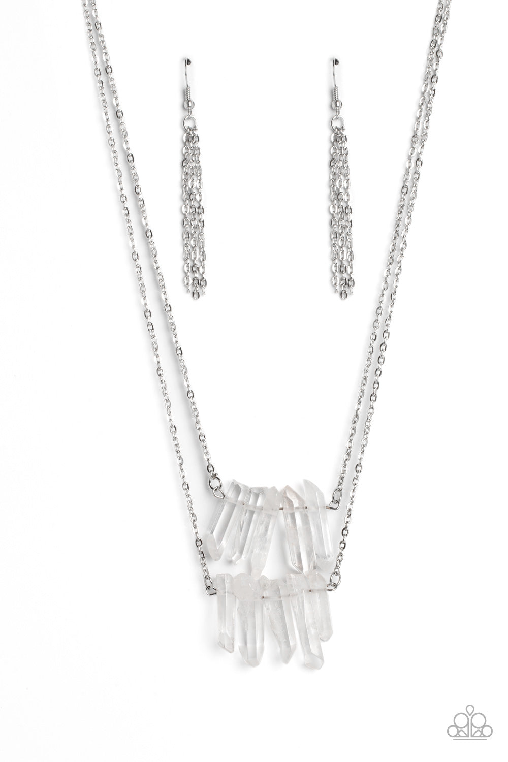 Paparazzi Crystal Catwalk White Necklace. Subscribe & Save. #P2WH-WTXX-311XX. White Crystal Necklace
