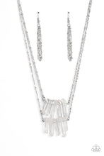 Load image into Gallery viewer, Paparazzi Crystal Catwalk White Necklace. Subscribe &amp; Save. #P2WH-WTXX-311XX. White Crystal Necklace
