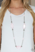 Load image into Gallery viewer, Paparazzi Necklace ~ Crystal Charm - Pink Crystal-like Beads Necklace
