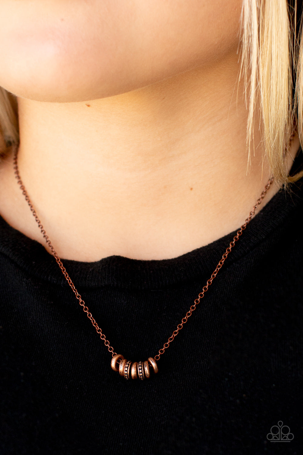 Paparazzi Necklace ~ Dainty Dalliance - Copper Dainty Necklace minimalist look