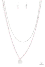 Load image into Gallery viewer, Paparazzi Necklace ~ Dainty Demure - Pink
