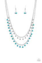 Load image into Gallery viewer, Dainty Distraction - Blue Necklace Paparazzi
