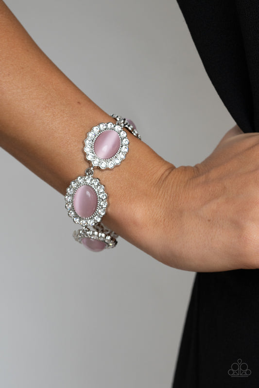 Paparazzi Demurely Diva - Pink Moonstone Bracelet #P9RE-PKXX-223VS