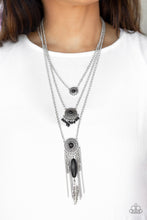 Load image into Gallery viewer, Paparazzi Necklace ~ Desert Daydream - Black - MultiLayer Necklace Paparazzi
