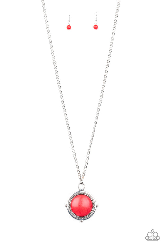Desert Equinox Red Necklace Paparazzi Accessories. Subscribe & Save! #P2SE-RDXX-253XX