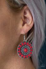 Load image into Gallery viewer, Paparazzi Earring ~ Desert Palette - Red Stone Earring
