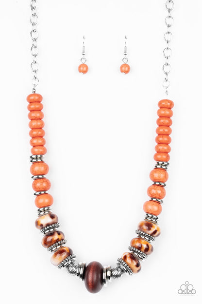 Desert Tranquility Orange Necklace Paparazzi Accessories. Subscribe & Save. #P2SE-OGXX-230XX