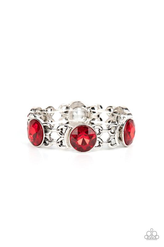 Paparazzi Devoted to Drama Red Stretchy Bracelet online at AainaasTreasureBox. #P9RE-RDXX-135XX