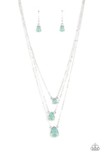 Load image into Gallery viewer, Dewy Drizzle - Green Necklace Paparazzi Accessories
