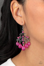 Load image into Gallery viewer, Paparazzi Earring ~ Dip It GLOW - Pink
