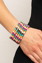 Load image into Gallery viewer, Dive into Maldives - Multi Wooden Stretchy Bracelet Paparazzi Accessories. Subscribe &amp; Save!
