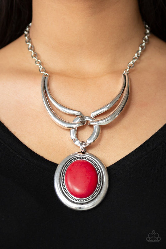 Paparazzi Divide and Ruler Red Necklace. Get Free Shipping. 