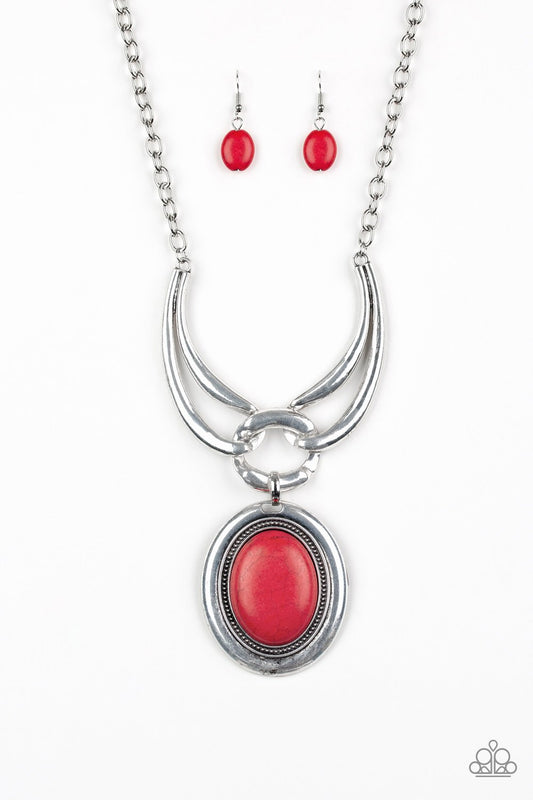 Divide and Ruler Red Short Necklace Paparazzi Accessories.Subscribe & Save. 
