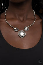 Load image into Gallery viewer, Divine IRIDESCENCE Silver Necklace Paparazzi $5 Jewelry. Smoky Hematite Necklace. Dazzling Necklace
