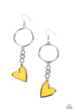 Load image into Gallery viewer, Don’t Miss a HEARTBEAT Yellow Heart Necklace Paparazzi Accessories. #P5WH-YWXX-185XX
