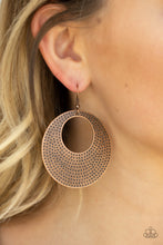 Load image into Gallery viewer, Paparazzi Earring ~ Dotted Delicacy - Copper Earring
