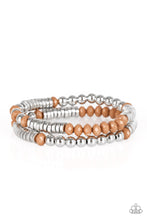 Load image into Gallery viewer, Downright Dressy - Brown Stretchy Bracelet Paparazzi Accessories
