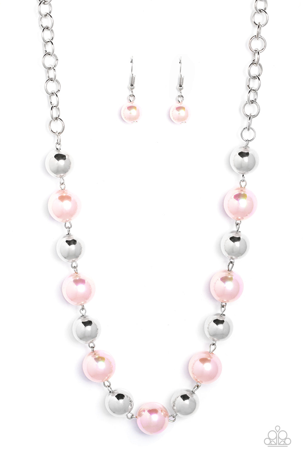 Paparazzi Dreamscape Escape Pink Iridescent Pearl Necklaces. #P2RE-PKXX-377IV. Get Free Shipping. 
