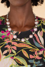 Load image into Gallery viewer, Dreamscape Escape Pink Iridescent Pearls Necklace Paparazzi Accessories. Get Free Shipping. 
