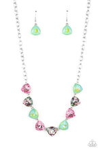 Load image into Gallery viewer, Paparazzi Dreamy Drama Green Necklace. #P2ST-GRXX-107XX. Subscribe &amp; Save. Spring $5 fashion.
