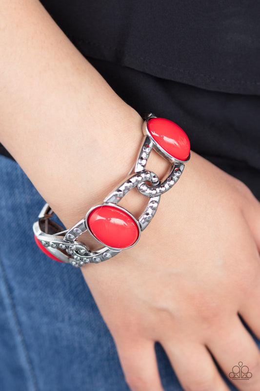 Paparazzi Dreamy Gleam Red Bracelet. Subscribe & Save. #P9WH-RDXX-143XX