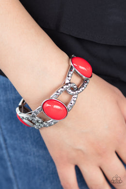 Paparazzi Bracelet ~ Dreamy Gleam - Red Bracelet