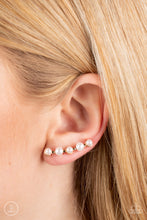 Load image into Gallery viewer, Paparazzi Drop-Top Attitude - Gold Earrings. Subscribe &amp; Save! #P5PO-CRGD-156XX
