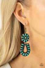 Load image into Gallery viewer, Badlands Eden Brass Earring Paparazzi Accessories. Southwestern inspired look. #P5SE-BRXX-108XX
