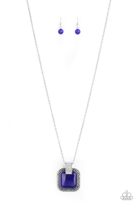 Paparazzi Necklace ~ Effervescent Elegance - Blue