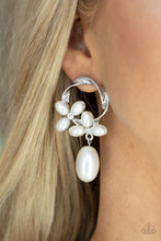 Load image into Gallery viewer, Paparazzi Earring ~ Elegant Expo - White Oval Pearl Studs Earring
