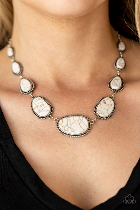 Paparazzi Necklace ~ Elemental Eden - White