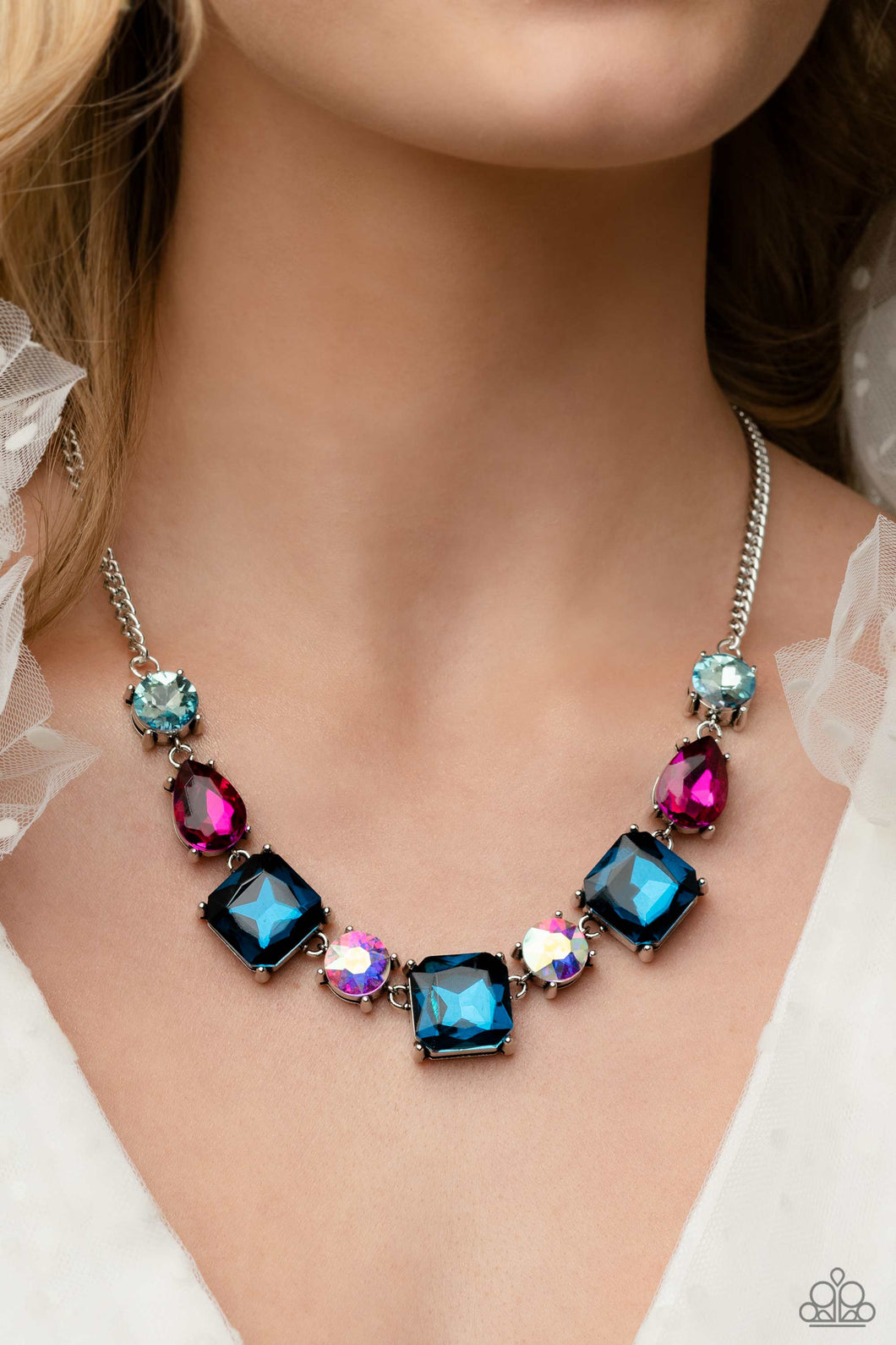 Paparazzi Elevated Edge Multi Necklace. March 2023 Life of the Party $5 Necklace. P2RE-MTXX-215XX