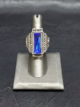 Load image into Gallery viewer, Empire Blue Ring Paparazzi Accessories Exclusive ring Fashion Fix February 2020
