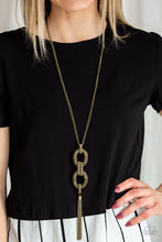 Load image into Gallery viewer, Paparazzi Necklace ~ Enmeshed in Mesh - Brass
