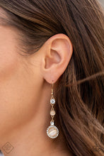 Load image into Gallery viewer, Paparazzi Epic Elegance Gold Earring June 2021 Fashion Fix Exclsuive. Get Free Shipping!
