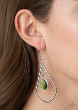 Load image into Gallery viewer, Paparazzi Earring ~ Ethereal Elegance - Green Cat&#39;s Eye Earring
