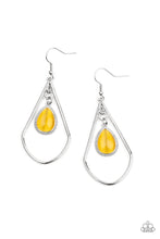 Load image into Gallery viewer, Ethereal Elegance Yellow Earring Paparazzi Accessories $5 Jewelry. #P5RE-YWXX-040XX. Free Shipping
