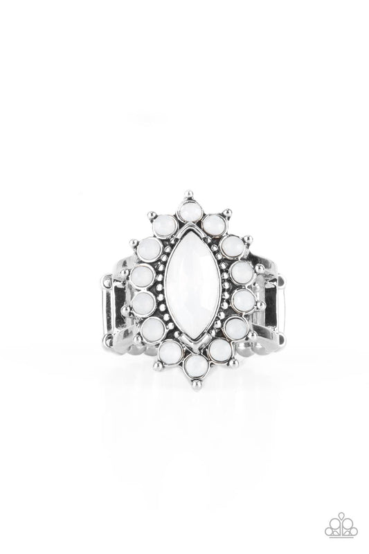 Paparazzi Everlasting Eden White Rings. #P4RE-WTXX-438XX. Subscribe & Save. Floral Ring. Petals ring