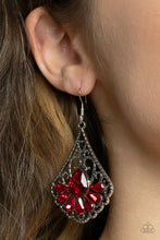 Load image into Gallery viewer, Exemplary Elegance Earring Paparazzi $5.00 Jewelry. Red $5 Accessories. P5RE-RDXX-162XX
