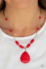 Load image into Gallery viewer, Paparazzi Necklace ~ Explore The Elements - Red Necklace
