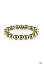 Load image into Gallery viewer, Paparazzi Exquisitely Elite Green Bracelet. Subscribe &amp; Save. #P9RE-GRXX-063XX. Olive Pearl Bracelet
