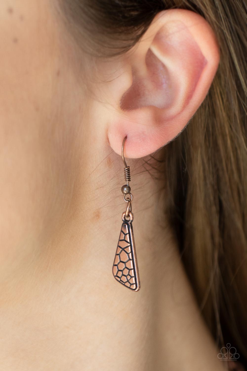 Extra Expedition Copper Necklace Paparazzi Accessories with earrings. $5 Jewelry. Free shipping.