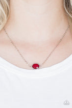 Load image into Gallery viewer, Paparazzi Necklace ~ Fashionably Fantabulous - Red Dainty Necklace
