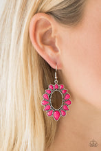 Load image into Gallery viewer, Paparazzi Earring ~ Fashionista Flavor - Pink Teardrops Earring
