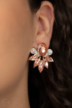 Load image into Gallery viewer, Paparazzi Earring ~ Fearless Finesse - Rose Gold Clip-On Earring
