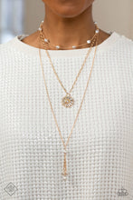 Load image into Gallery viewer, Paparazzi February 2023 Fashion Fix Necklace: &quot;Audaciously Austen - Gold&quot; (P2RE-GDXX-454KU)
