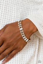 Load image into Gallery viewer, Paparazzi February 2023 Fashion Fix Bracelet: &quot;​Darling Debutante - Gold&quot; (P9RE-GDXX-382KU)
